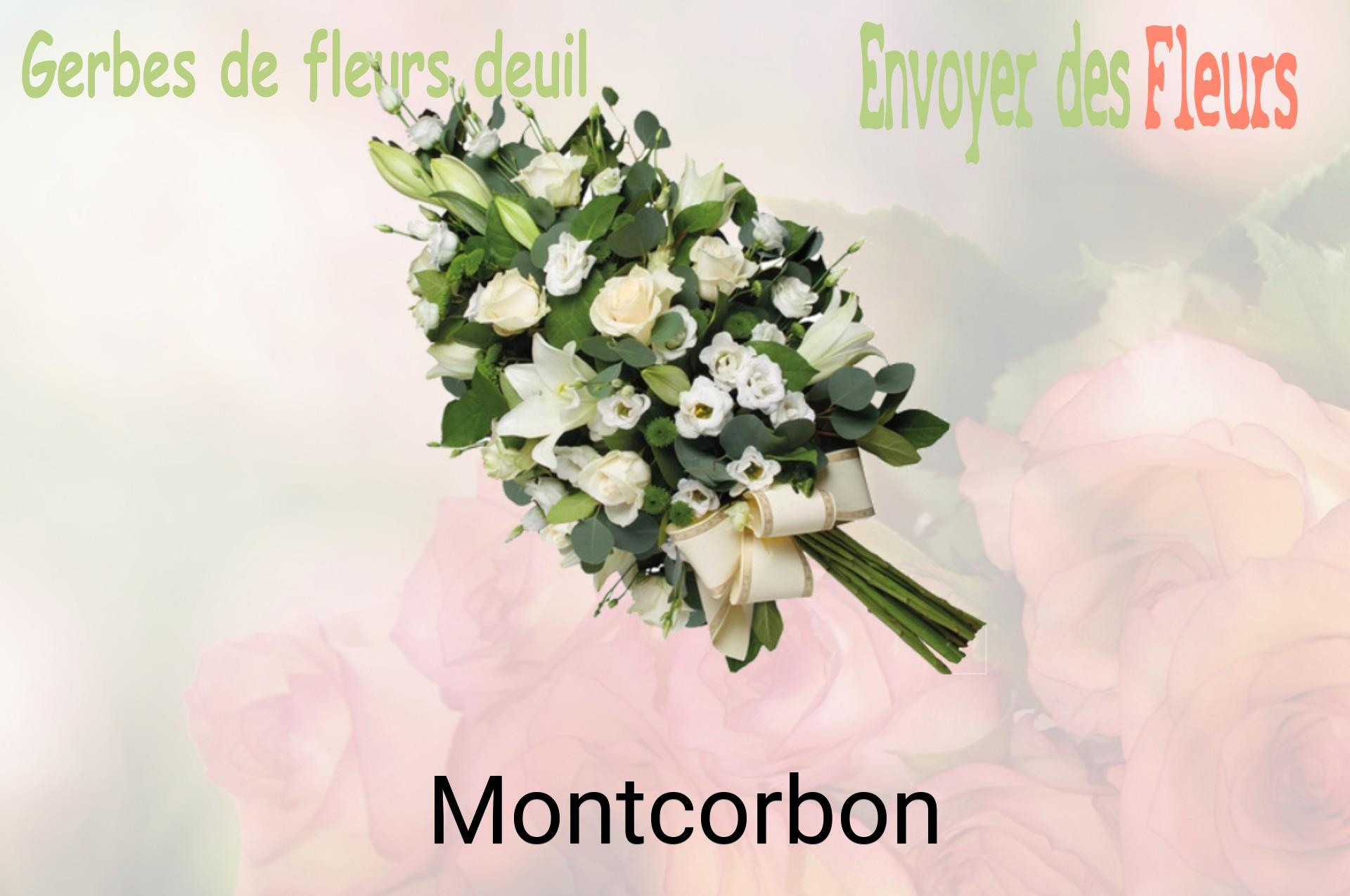 Gerbe de fleurs de deuil livrée à Montcorbon